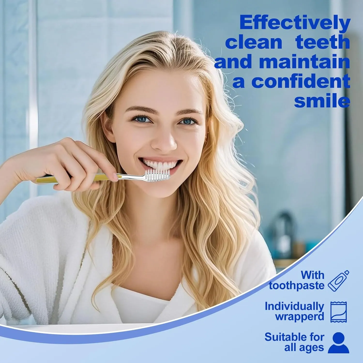 20pcs Disposable Toothbrushes with Toothpaste (5 Colors)