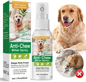 Bitter Spray for Dogs to Stop Chewing, No Chew Spray for Dogs, Safe Dogs Training Aid, Correct Bad Behaviors for Pets, Protect Your Furniture, 50 ml