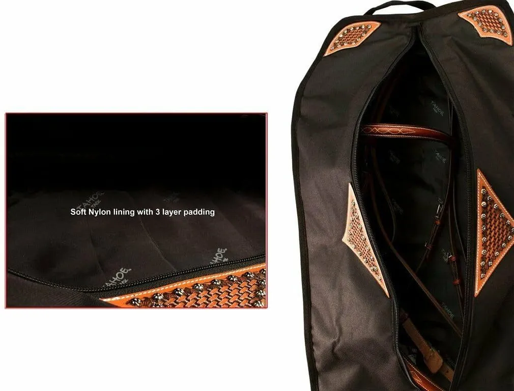 Durango Triple Layer Padded Western Tack Carry Bag with One Year Warranty (Brown)