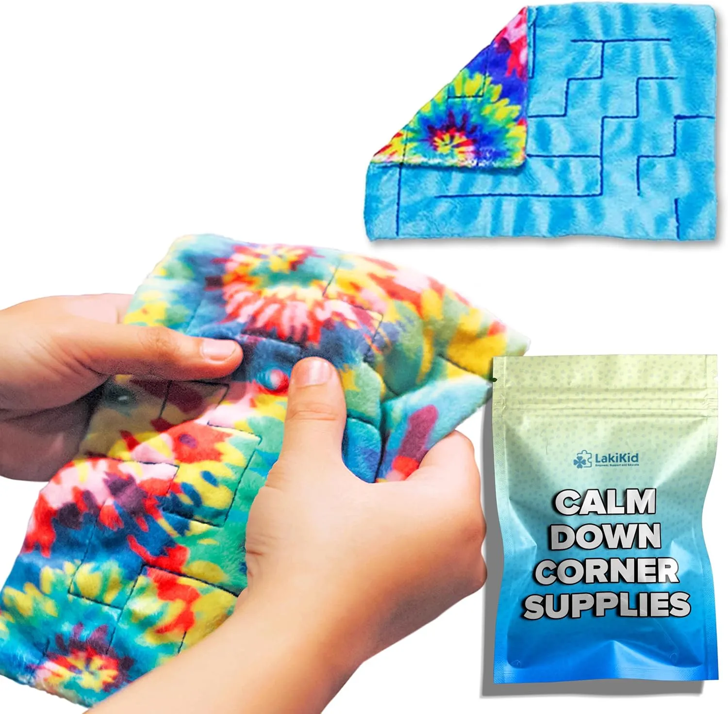 Fidget Marble Maze Mat by Lakikid: Sensory Fidget Toys for All Ages Perfect Fidget Toys for Anxiety & Stress Relief, Improve Concentration & Focus, 9x6