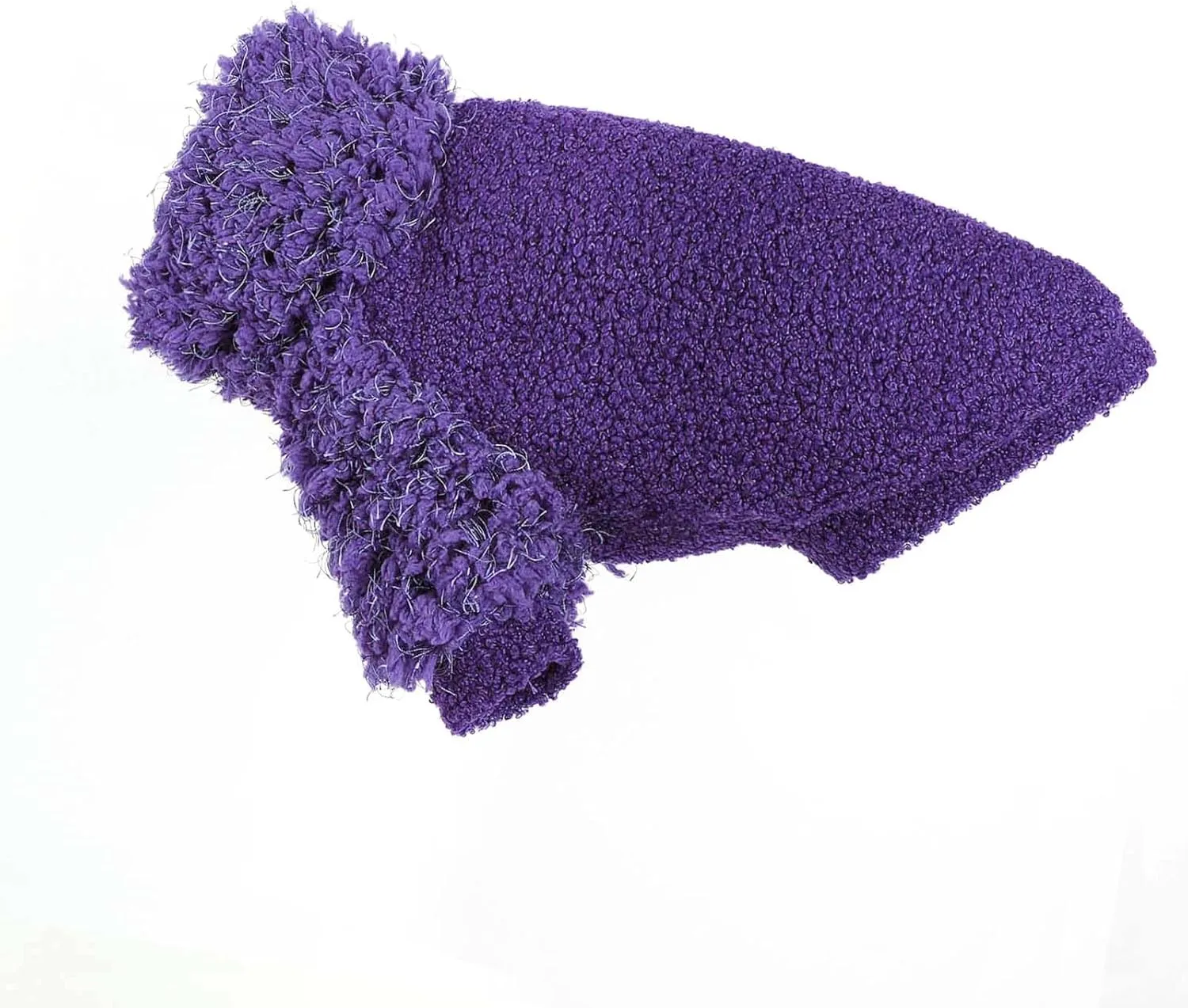 Fleece Dog Sweater Purple Pullover Dog Sweaters for Small Dogs Girl Boy Soft Dog Jacket Lightweight T-Shirt Pet Clothes Dog Coats for Small Dogs Chihuahua Clothes Cat Sweater