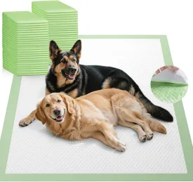 Gimars 4XL 36"x36" Thicken Heavy Absorbency Dog Pad Extra Large- Jumbo Disposable Polymer Quick Dry No Leaking Pee Pads for Dogs, Cats, Rabbits Pets 30 Counts-Green