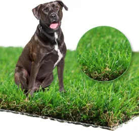 GLOBREEN Large Fake Grass Pee Pad for Dogs Potty Training, 4 FT X 6FT Realistic Artificial Turf for Dog Outdoor Patio Balcony Use, Reusable Washable