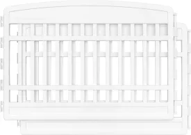IRIS USA 24" 2-Panel Add-On Panels, Pet Dog Puppy Playpen, Foldable, Customizable, White