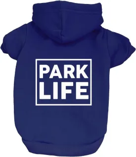 Park Life Dog Hoodie Fleece Lined Pullover Sweatshirt with Leash Hole (Royal Blue, 5X-Large 136)