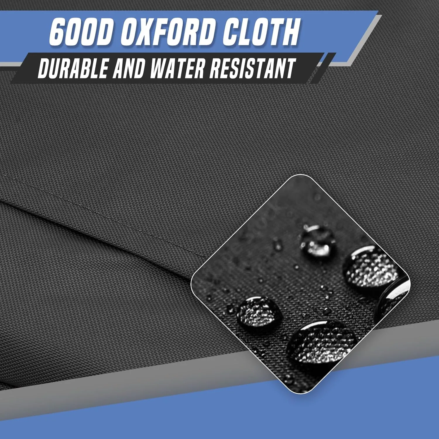 Pet Stroller for Small Dogs & Cats, 10-22lbs, Rear Storage, Black