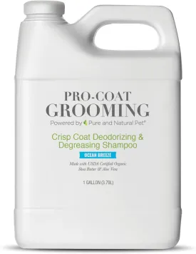 Pro-Coat Grooming - Crisp Coat Deodorizing & Degreasing Shampoo (Ocean Breeze) - 1 Gallon
