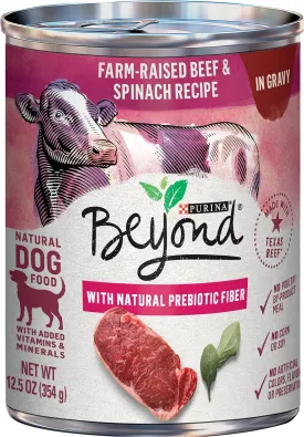 Purina Beyond Farm-Raised Beef and Spinach in Gravy Grain Free Wet Dog Food - (Pack of 12) 12.5 oz. Cans
