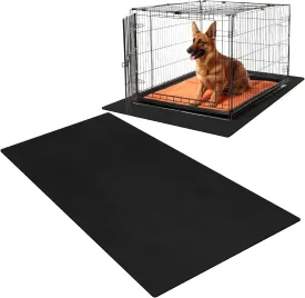 PVC Pet Crate Floor Protection Mat 29" X 44" XXL Washable Floor Covering Reusable Waterproof Non Slip Rug Whelping Pad for Pet