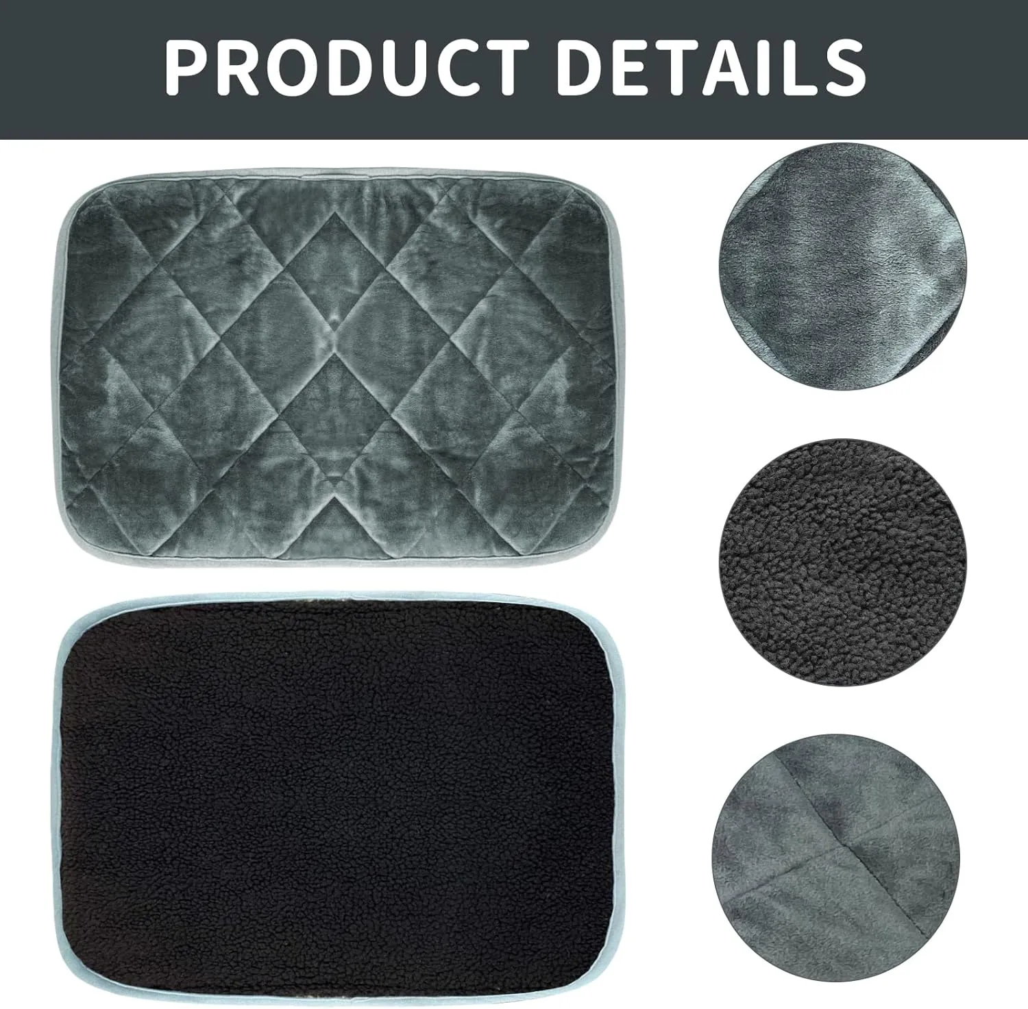Self-Warming Cat Bed Indoor/Outdoor Super Soft Self Heating Pet Mat Washable Thermal Pad for Cat & Dog 29x19.6 inch