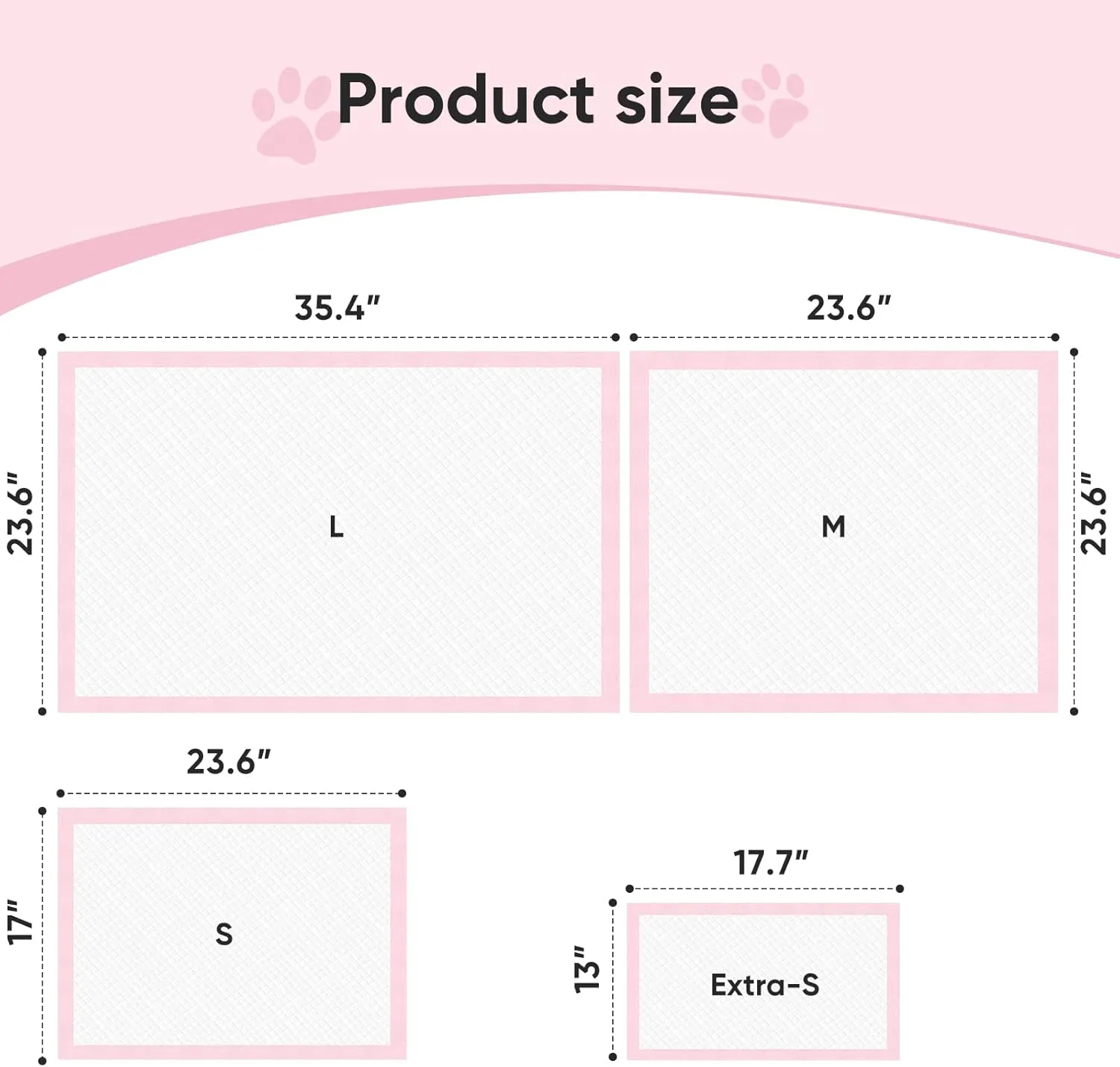 Super-Absorbent Leak-Proof Dog and Puppy Pet Training Pad, Housebreaking Puppy Pads Disposable (18" X 24" - Small 50PCS)