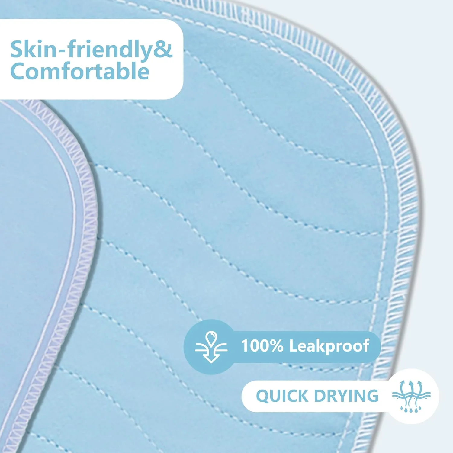 Washable Underpads, 24x36 4 Pack Incontinence Bed Pads,Heavy Absorbency Reusable Bed Pads for Elderly,Kids,Adults and Pets,Bed Pads Washable Waterproof Quick Drying for Bed, Sofa, Floor