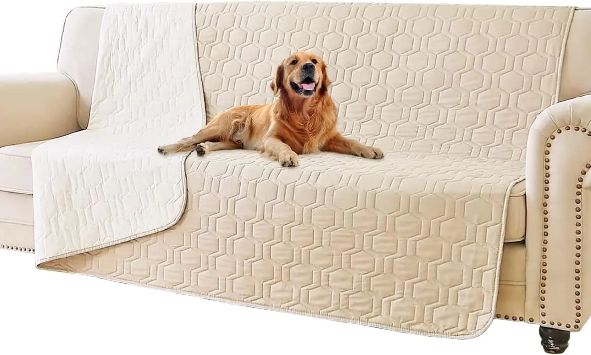 Waterproof and Non-Slip Dog Bed Cover and Pet Blanket Sofa Pet Bed Mat car Incontinence Mattress Protectors Furniture Couch Cover for Most Cats Dogs,Pets52x82-Beige