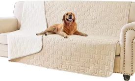 Waterproof and Non-Slip Dog Bed Cover and Pet Blanket Sofa Pet Bed Mat car Incontinence Mattress Protectors Furniture Couch Cover for Most Cats Dogs,Pets52x82-Beige