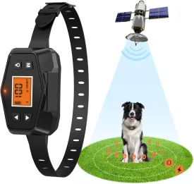 Wireless Dog Fence, 98-3280FT GPS Electric Dog Fence, Waterproof Wireless Pet Fence Collar Wireless Fence for Dogs, Pet Containment System Wireless Dog Fence System for Large Dog Training Outdoor